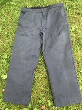 pantalon de grand père en coton gris cotelé taille 48