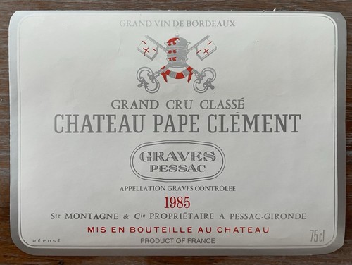 étiquette château pape - Étiquette,