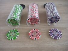 75 Jetons de poker Professionnels 14,5g Accessoires jeu Casino Dal Negro NEUFS