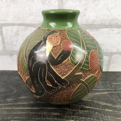 Mexican tropical style vase - tropical,