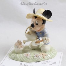 Figurine Mickey DISNEY Lenox Mickey's Little Garden porcelaine blanche Showcase