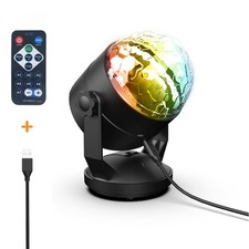 – DISCO BALL – Boule Disco + Télécommande – Rotation 180° – Lumière de scène,...