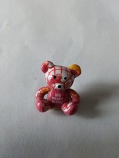 Fève Petit Ours Rose Avec Motifs