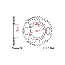 Couronne En Acier P 520 Z 48 YAMAHA MT ABS (RE114 RE115) 125 2014 2017