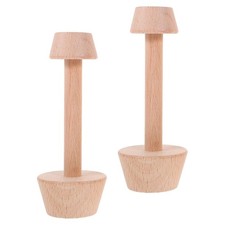  Tampon à tarte aux œufs en bois, 2 pièces, Double face, Mini machine à tarte,