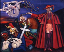 CLOVIS TROUILLE« Remembrance » RARE Digigraphie Epson sur toile-70X86 cm