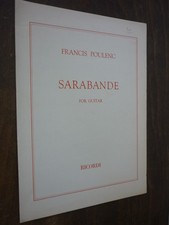 PARTITIONS GUITARE Poulenc