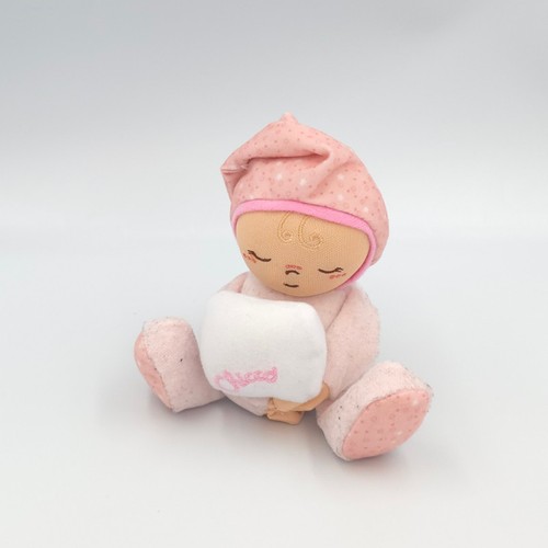 Doudou poupée pyjama rose
