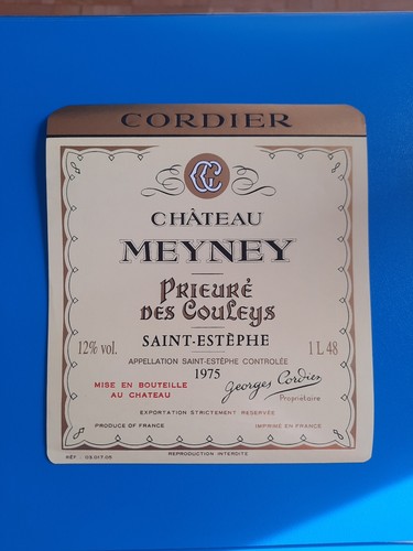 Etiquette vin château meyney - etiquette,