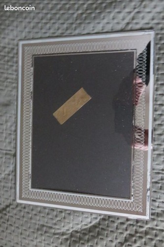 Ancien cadre photo verre - ancien, en