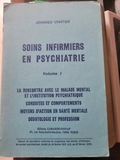 Livre soins infirmiers en psychiatrie tome 1 Lamarre-Poinat 1976 