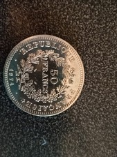 50francs Argent 1974 Ttb Avers