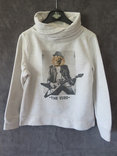 Pull cotton beige col - beige, roulé