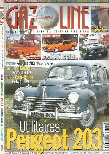 Gazoline peugeot 203 - gazoline,