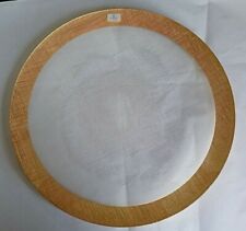 Plateau, Plat Rond, Ut Verre, Or, Ø 34,5 CM, Marque Scherzer, Neuf