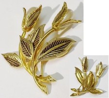 broche bijou vintage style or