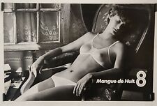 Mangue de huit Circa 1980 Affiche Originale Lingerie Mode