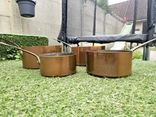 4 Casseroles En Cuivre Métaux Ouvres Vesoul Art De Cuisine Made En France