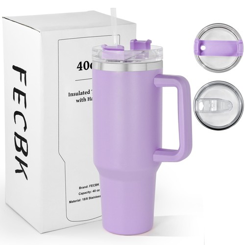 Mug isotherme avec - paille, et