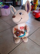 Peluche interactive Maman kangourou et son bébé