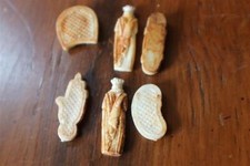 lot de 6 anciennes feves FER