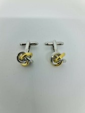 Two Tone Knot Design Cufflinks