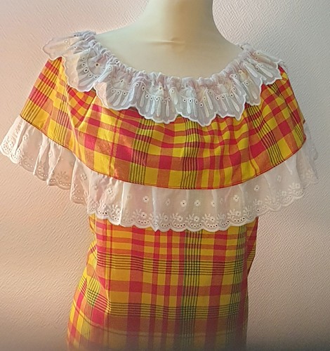 Haut madras dentelle - et,