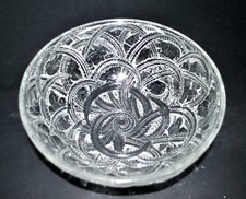 René LALIQUE Coupe ART DECO frise d'oiseaux modèle PINSONS de 1933 - fêle