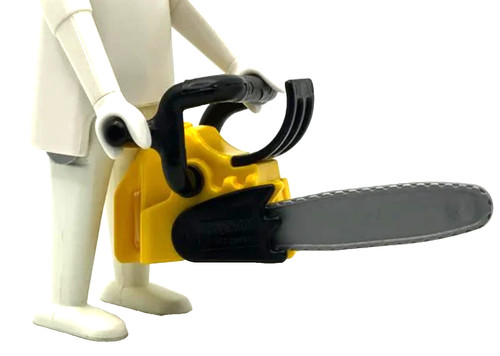 Playmobil tronçonneuse jaune - tronÇonneuse,