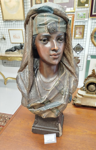 Buste platre orientaliste - buste,
