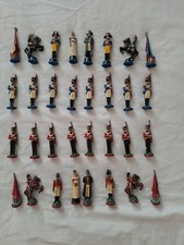 Jeu d'échecs Waterloo Napoléon contre Wellington en plomb peint à la main