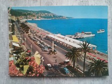NICE Promenade des Anglais voitures anciennes autos vintage cars 1975 postcard 