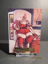 1993 Coca-Cola Santa #S2 Pausing to refresh at refrigerator