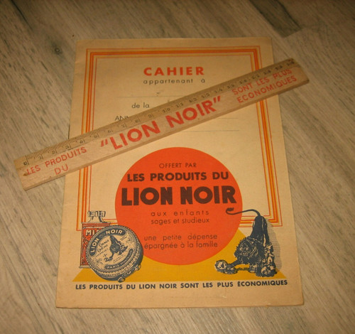 Ancienne règle cahier - ancienne, &