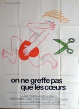 TRANSPLANT - NAKED MAN / SCISSORS - ORIGINAL LARGE FRENCH MOVIE POSTER