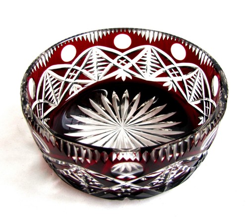 Coupe cristal taillé rouge - coupe,