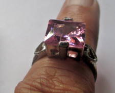 bague couleur argent taille 62