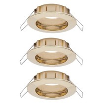 Paulmann 2Easy Premium Spots Encastrés Ensemble De 3 IP44 Fixe 51Mm Or