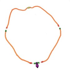 Collier Massai Perles Orange
