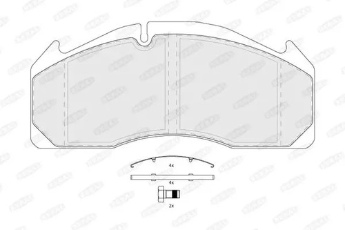 Plaquettes frein bcv29125tk - plaquettes,