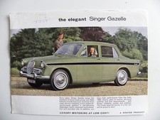 Brochure 1 Feuille anglaise The elegant SINGER Gazelle 