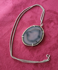 PENDENTIF PIERRE SEMI PRECIEUSE AGATE - GEMME BIJOUX COLLIER