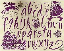 GRILLE POINT de CROIX - MARQUOIR de NOËL + charm - réf : 2001