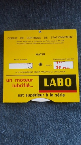 Nos disque stationnement - disque, zone