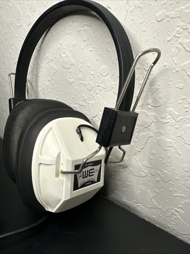 White electronics headphones - white,
