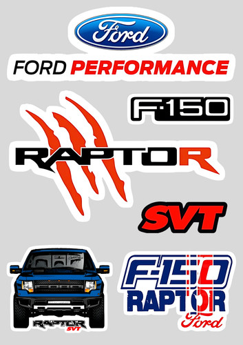 Stickers xxl vinyle - 6x, "ford
