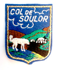 Écusson ancien COL DE SOULOR en feutrine brodée - Hautes-Pyrénées France