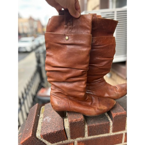 Frye cognac brown leather - cognac,