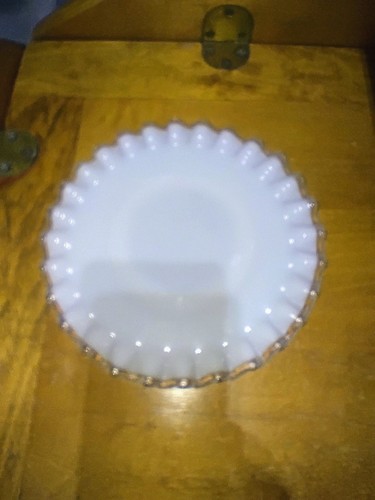 Fenton white milk - glass, inch