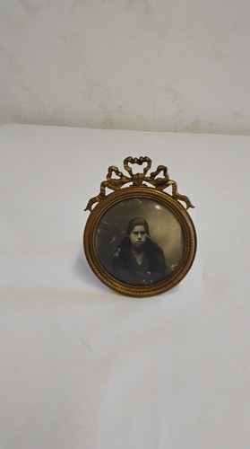 Cadre médaillon photo ancien - cadre,